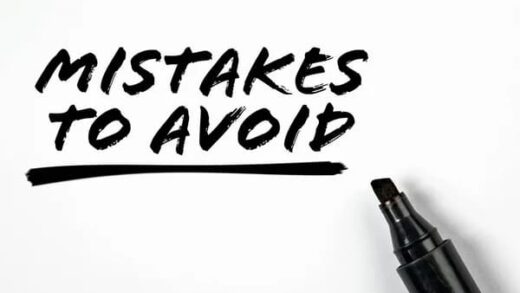 mistakes avoid